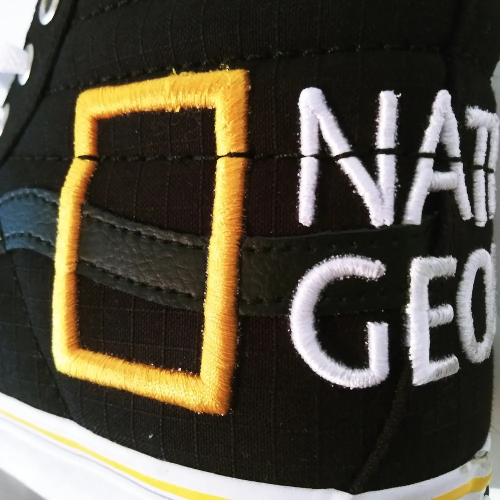 Vans x National Geographic Shoes High Size Sneakers Logo Size 8.5 9 - Picture 7 of 14